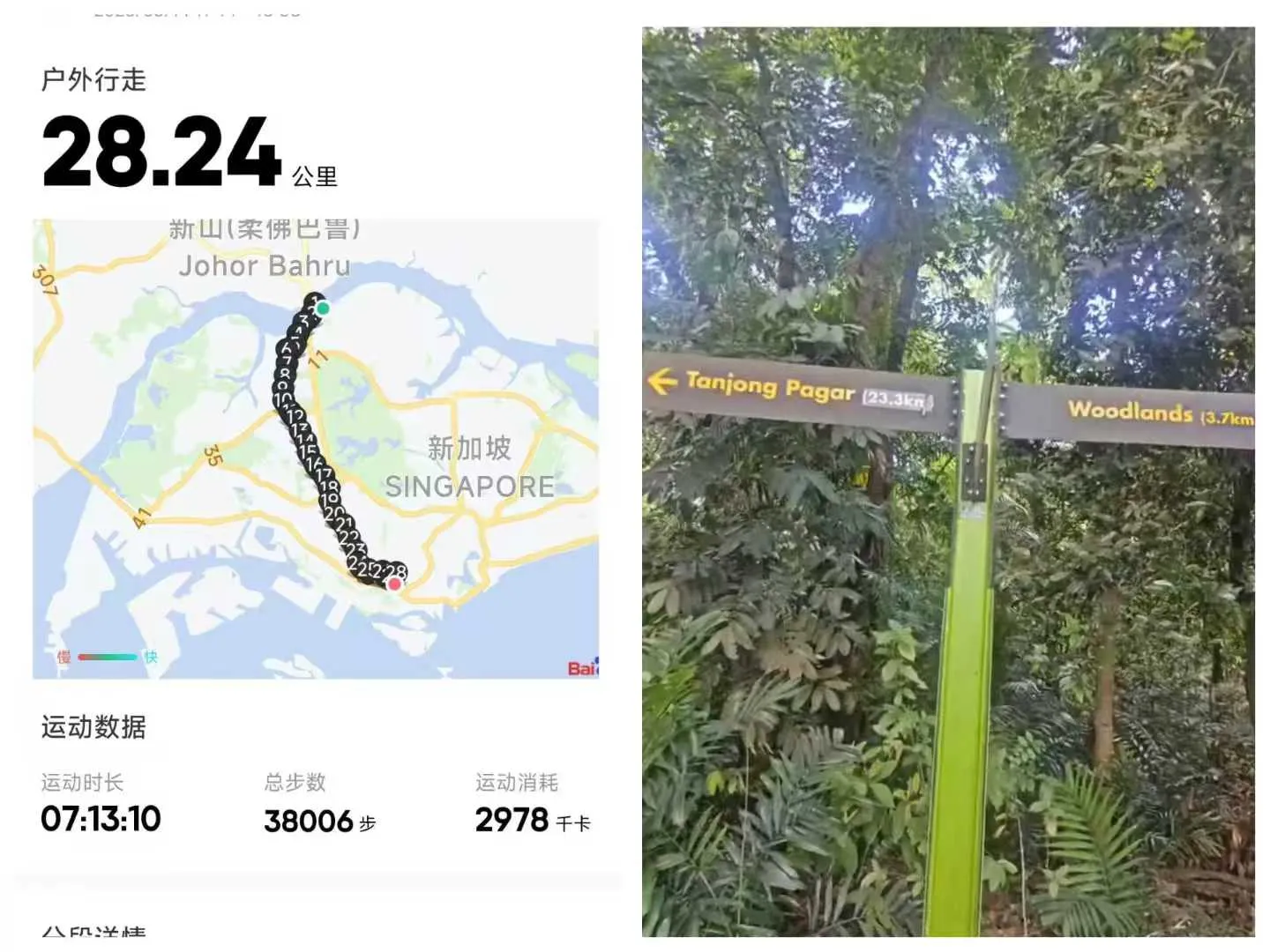 徒步路线